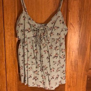 Woman’s tank top with semi open back